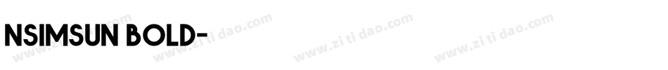 nsimsun bold字体转换